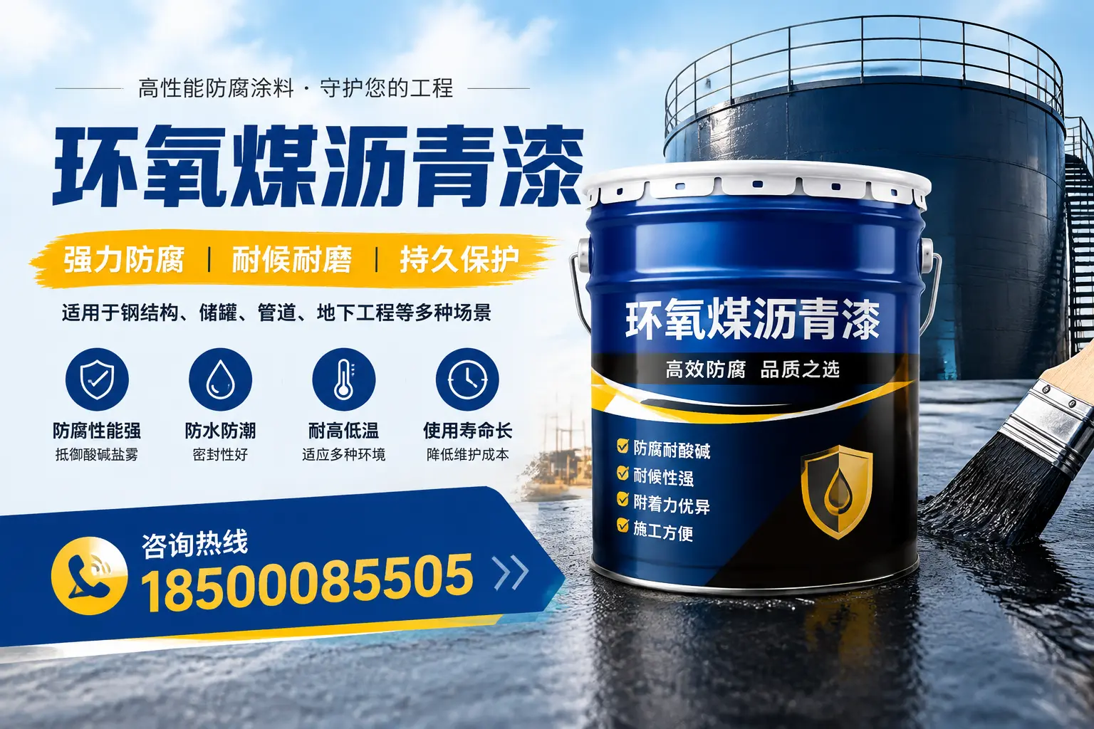 环氧煤沥青漆在工业中的应用，宁海企业的选择